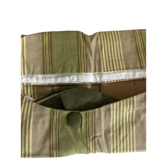 Waverly Home Classics Double Scalloped Valance 80" X 15" Sage Chatham - Picture 6 of 6